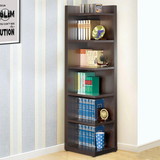 Benzara BM156237 Radiant Brown Wooden Corner Bookcase