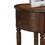 Benzara BM157266 Alluring Side Table, Dark Oak Brown
