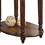 Benzara BM157266 Alluring Side Table, Dark Oak Brown