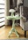 Benzara BM157300 Astonishing Side Table With Round Top, Light Green