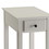 Benzara BM157304 Affiable Side Table, White