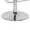 Benzara BM157348 Smart Looking Adjustable Stool with Swivel, Clear & Chrome