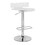 Benzara BM157348 Smart Looking Adjustable Stool with Swivel, Clear & Chrome