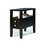 Benzara BM157884 Amiable Chairside Table, Dark Espresso