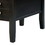 Benzara BM157884 Amiable Chairside Table, Dark Espresso