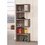 Benzara BM159406 Sturdy Semi-Backless Wooden Bookcase, Gray
