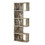 Benzara BM159408 Distressed Wooden Open Bookcase, Brown