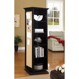 Benzara BM160174 Traditional Style Wooden Accent Cabinet, Black