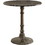 Benzara BM160759 Round Transitional MDF and Metal Bistro Dining Table, Bronze