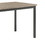 Benzara BM160786 Contemporary Metal Dining Table With Wooden Top, Gray & Black
