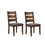 Benzara BM163718 Wooden Ladder Back Dining Chair, Gray & Brown, Set of 2