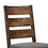 Benzara BM163718 Wooden Ladder Back Dining Chair, Gray & Brown, Set of 2