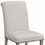 Benzara BM163804 Rolled Back Parson Dining Chair, Beige, Set of 2