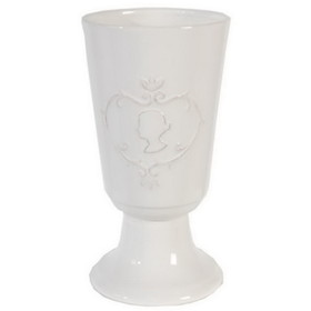 Benzara BM165665 Trophy snowy Vase, White