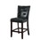 Benzara BM166660 Wood & Polyurethane High Chair, Black & Brown, Set of 2
