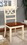 Benzara BM169220 Dual Tone Side Chair with Designer Cutout Back, Set of Two, Vintage White and Cherry Brown