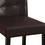 Benzara BM171197 Wooden height chair With Button Tufted Back Set Of 2 Brown
