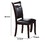 Benzara BM171517 Retro Style Set Of Two Wooden Dining Chairs In Dark Brown