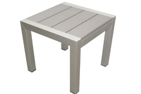 Benzara BM172081 Outdoor Side Table, Gray