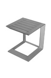 Benzara BM172088 Aluminum Side Table, Silver