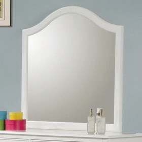 Benzara BM172160 Transitional Mirror, White