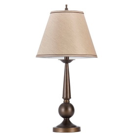 Benzara BM172261 Immaculate Traditional Table Lamp, Bronze Set of 2