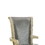 Benzara BM172913 Winsome Contemporary Arm Chair With Caster Gray And Brown Pack of 2