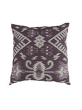 Benzara BM177991 Contemporary Style Set of 2 Throw Pillows, Purple, White