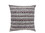 Benzara BM177996 Contemporary Style Horizontally Zigzag Designed Set of 2 Throw Pillows, Purple