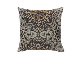 Benzara BM177999 Contemporary Style Medallion Patterned Set of 2 Throw Pillow, Multicolor