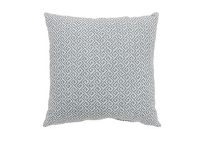 Benzara BM178003 Contemporary Style Small Diagonal Patterned Set of 2 Throw Pillows, Blue