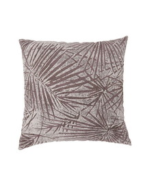 Benzara BM178008 Contemporary Style Palm Leaves Designed Set of 2 Throw Pillows, Brown