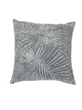 Benzara BM178009 Contemporary Style Palm Leaves Designed Set of 2 Throw Pillows, Gray