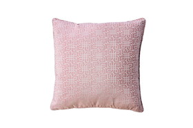 Benzara BM178014 Contemporary Style Set of 2 Throw Pillows With Intricate Designing, Rose Pink