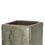 Benzara BM181041 Textured Ceramic Planter In Square Shape, Large, Slate Gray and Brown