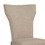 Benjara BM183454 Fabric Upholstered Side Chair with Wingback Design, Set of 2, Oatmeal Brown