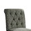 Benzara BM183638 Wooden Fabric Upholstered Counter Height Chair, Gray And Black, Pack Of Two
