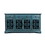 Benzara BM183989 Koi 60 Inch Acacia Wood TV Media Entertainment Center Console, 4 Glass Doors, Crossed Wood Design, Antique Blue