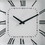 Benzara BM185414 Square Shaped Wall Clock with Faux Crystals Inlay, Silver