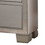 Benzara BM185423 Two Drawer Nightstand With Mirror Insert Front Trim, Platinum