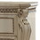 Benzara BM185474 Two Drawer Nightstand With Carved Details And Cabriole Legs, Antique Pearl