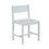 Benzara BM185519 Low Rise Wooden Side Chair In White Finish