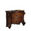Benzara BM185885 Traditional Style Wooden Nightstand with Two Drawers, Cherry Brown