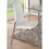 Benzara BM186227 Metal Side Chair with Leatherette Seat and Back, Set of 2, White and Silver