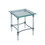 Benzara BM187130 Contemporary Style Glass Top Square End Table with Acrylic Legs, Silver and Clear