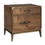 Benzara BM187659 Wooden Nightstand with two Drawers, Brown