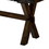 Benzara BM188381 - Transitional Style Solid Wood Bench with Trestle Base and Cross Legs , Brown