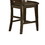 Benzara BM190183 Contemporary Style Wooden Counter Height Chair with X Back Design, Brown