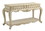 Benzara BM191258 30 Inch 2 Drawer Console Table with Bottom Shelf, Antique White