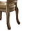Benjara BM191304 Button Tufted Side Chair with Carved Motifs, Set of 2, Gold